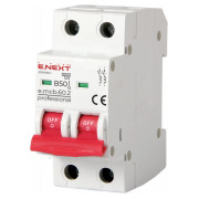 Модульний автоматичний вимикач E.NEXT e.mcb.pro.60.2.B50 2p 50А B 6кА міні-фото