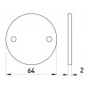 Крышка коробки соединительной E.NEXT e.pipe.db.cover.stand изображение 2 (габаритные размеры)