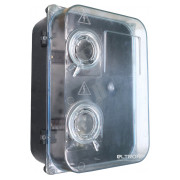 Шкаф пластиковый E.NEXT e.mbox.stand.plastic.n.f3 под трёхфазный счетчик навесной с комплектом метизов и прозрачной крышкой мини-фото