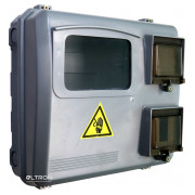 Шкаф пластиковый E.NEXT КДЕ-3 под одно-трехфазный электронный счетчик навесной мини-фото