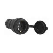Розетка переносная каучуковая E.NEXT (Mutlusan) e.socket.rubber.029.16 2P+PE (Schuko) 220В 16А мини-фото