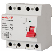 Выключатель дифференциального тока E.NEXT e.rccb.pro.4.80.300 4p 80А 300мА мини-фото