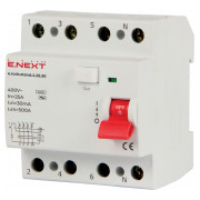 Выключатель дифференциального тока E.NEXT e.rccb.stand.4.25.30 4p 25А 30мА мини-фото