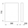 Ящик E.NEXT ЯРП-400А IP54 рубильник разрывной BP32-37B31250 изображение 2 (габаритные размеры)