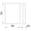 Ящик E.NEXT ЯПРП-400А IP21 рубильник перекидний BP32-37B71250 зображення 2 (габаритні розміри)