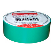 Ізострічка E.NEXT e.tape.pro.10.green із самозагасаючого ПВХ зелена (10 м) міні-фото