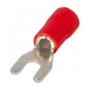 Ізольований наконечник вилковий E.NEXT e.terminal.stand.sv.1,25.3,2.red 0.5-1.5 мм² червоний (упаковка 100 шт.) міні-фото