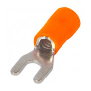 Ізольований наконечник вилковий E.NEXT e.terminal.stand.sv.1,25.5.orange 0.5-1.5 мм² помаранчевий (упаковка 100 шт.) міні-фото