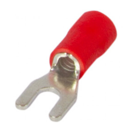 Изолированный наконечник вилочный E.NEXT e.terminal.stand.sv.2.5.red 1.5-2.5 мм² красный (упаковка 100 шт.) (s2036022) фото