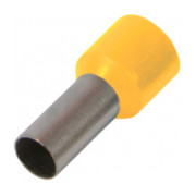 Ізольований наконечник втулковий E.NEXT e.terminal.stand.e0508.yellow 0.5 мм² жовтий (упаковка 100 шт.) міні-фото