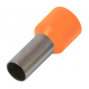 Ізольований наконечник втулковий E.NEXT e.terminal.stand.e1008.orange 1,0 мм² помаранчевий (упаковка 100 шт.) міні-фото