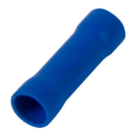 Гільза з'єднувальна ізольована E.NEXT e.splice.stand.bv.1.blue 0,5-1,5 мм² синя (упаковка 100 шт.) (s4036004) фото