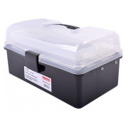 Ящик для інструментів E.NEXT e.toolbox.13 BLACK пластиковий 225×130×115 мм міні-фото