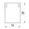 Короб пластиковый перфорированный E.NEXT e.trunking.perf.stand.15.20 15×20 мм (2 м) изображение 2 (габаритные размеры)