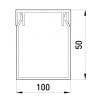 Короб пластиковий перфорований E.NEXT e.trunking.perf.stand.100.50 100×50 мм (2 м) зображення 2 (габаритні розміри)