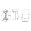 Шкафной автоматический выключатель E.NEXT e.industrial.ukm.100SL.50 3p 50А изображение 2 (габаритные размеры)