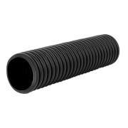 Труба E.NEXT e.kor.tube.black.50.41 гофрована двостінна чорна 50/41 мм (50 м) міні-фото