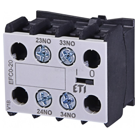 Блок-контакт ETI EFC0-20 (2НО) для миниатюрных контакторов CEC (4641520) фото