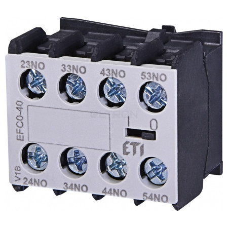 Блок-контакт ETI EFC0-40 (4НО) для миниатюрных контакторов CEC (4641523) фото