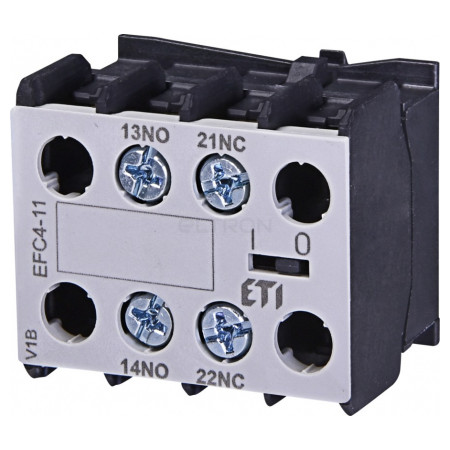 Блок-контакт ETI EFC4-11 (1НВ+1НЗ) для мініатюрних контакторів CEC (4641541) фото