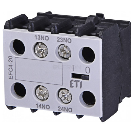 Блок-контакт ETI EFC4-02 (2НЗ) для мініатюрних контакторів CEC (4641542) фото