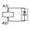 Фільтр усунення перешкод (діод) ETI DICE-1 12-600V DC зображення 2 (схема)