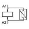 Фільтр усунення перешкод "Varistor" ETI VRCE-3 130-275V AC / 180-300V DC зображення 2 (схема)