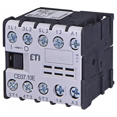 Контактор миниатюрный ETI CE 07.10 24V AC (7А/AC3) (4641020) фото