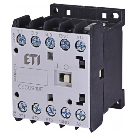 Контактор миниатюрный ETI CEC 09.10-24V DC (9A/AC3) (4641102) фото