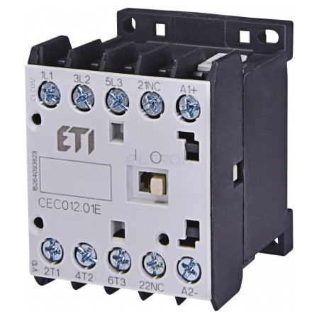 Контактор миниатюрный ETI CEC 12.01-24V DC (12A/AC3) (4641105) фото