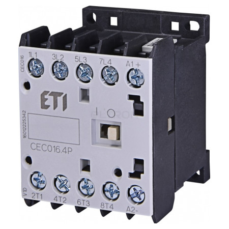 Контактор мініатюрний ETI CEC 16.4P 230V АС (16A/AC3) 4р (4НВ контакти) (4641203) фото