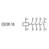Контактор мініатюрний ETI CEC 09.10-48V AC (9A/AC3) зображення 3 (схема)