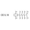 Контактор миниатюрный ETI CEC 12.10-220V DC (12A/AC3) изображение 3 (схема)