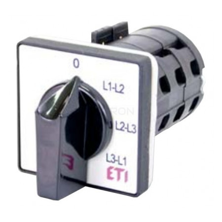 Кулачковый переключатель ETI CS 16 67 U для измерения линейного напряжения 16А (4773093) фото