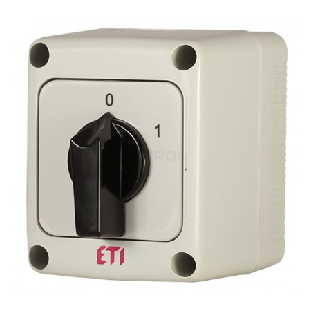 Кулачковый переключатель ETI CS 25 90 PN 1p «0-1» 25А в корпусе IP65 (4773155) фото