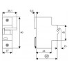 Незалежний розчеплювач ETI DA ETIMAT 80/125 до автоматичних вимикачів ETIMAT 10 (80-125 А) зображення 2 (габаритні розміри)