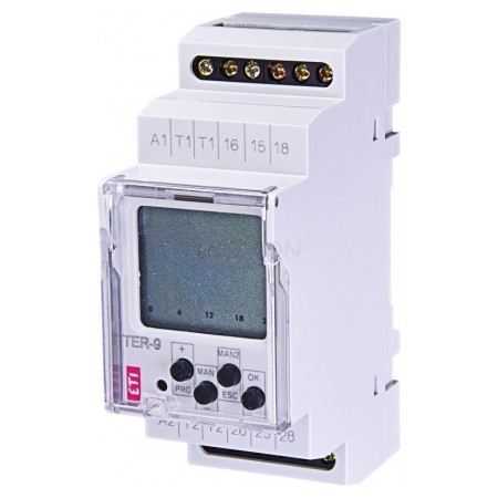 Цифровой термостат со встроенным таймером ETI TER-9 (-40...+110 °C) 24V AC/DC (2×16А) (2471803) фото