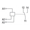Промежуточное реле ETI VS116K 230/24V (16А) изображение 2 (схема)