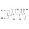 Проміжне реле ETI VS316K 24V AC/DC (3×16А) зображення 2 (схема)