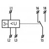 Реле контроля напряжения и последовательности фаз ETI HRN-54 3×400V AC (8А) без нейтрали изображение 2 (схема)