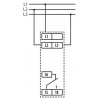 Реле контроля напряжения и последовательности фаз ETI HRN-54 3×400V AC (8А) без нейтрали изображение 3 (схема)
