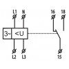 Реле контроля напряжения и последовательности фаз ETI HRN-54N 3×400/230V AC (8А) с нейтралью изображение 2 (схема)