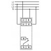 Реле контроля напряжения и последовательности фаз ETI HRN-54N 3×400/230V AC (8А) с нейтралью изображение 3 (схема)