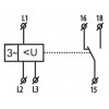 Реле контролю послідовності і обриву фаз ETI HRN-55 3×400V AC (8А) без нейтралі зображення 2 (схема)