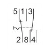 Переключатель ETI ISG 225 2p 25A (1-2) изображение 3 (схема)