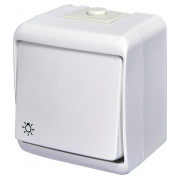 Вимикач ETI Hermetics кнопковий (світло) IP54 білий VHE-5 міні-фото