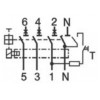 Дифференциальный автоматический выключатель ETI KZS-4M (6кА) C 6А/30мА тип AC изображение 3 (схема)