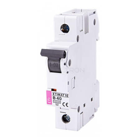 Автоматичний вимикач ETI ETIMAT 10 (10кА) 1p B 40А (2121720) фото