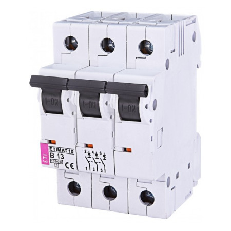 Автоматичний вимикач ETI ETIMAT 10 (10кА) 3p B 13А (2125715) фото