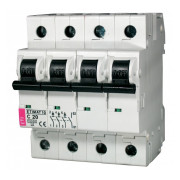 Автоматичний вимикач ETI ETIMAT 10 (10кА) 3p+N C 20А міні-фото